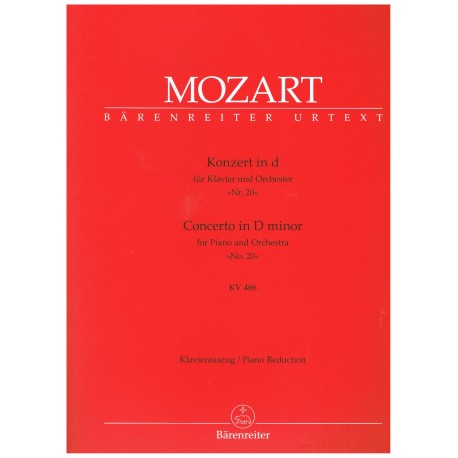 Mozart, W.A. Concierto Nº20 en RE Menor KV.466 (2 Pianos). Barenreiter