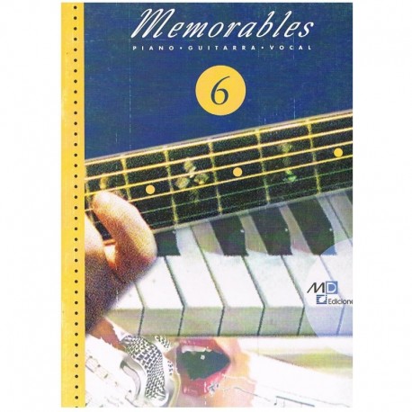 Varios. Memorables 6 (Piano/Voz/Guitarra). Music Distribución