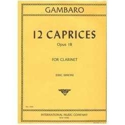 Gambaro. 12 Caprichos Op.18...