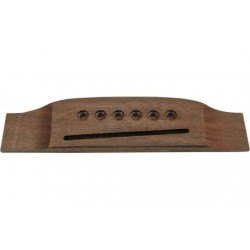 Puente economico de madera para guitarras acusticas de 6 cuerdas
