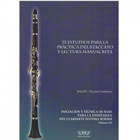 Puyana. 23 Estudios para la Práctica del Staccato y Lectura Manuscrita. Ediciones Maestro