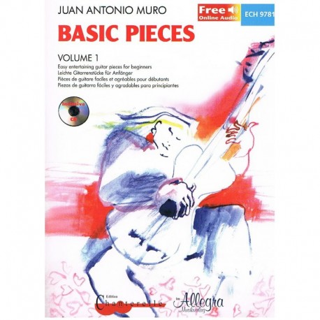Muro, J.A.. Basic Pieces Vol.1 +Audio Online (Guitarra). Chanterelle