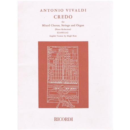 Vivaldi, Antonio. Credo. Revisión A.Casella (Voces Mixtas/Piano). Ricordi