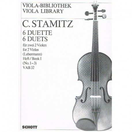 Stamitz, Carl. 6 Dúos Vol.1 (1-3) 2 Violas. Schott