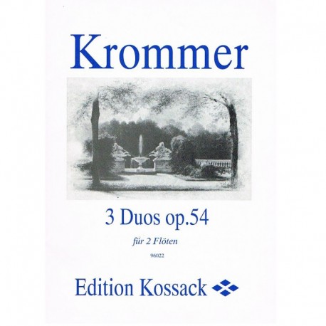 Krommer, Franz. 3 Dúos Op.54 (2 Flautas). Kossack