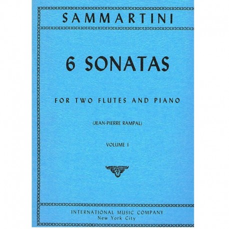 Sammartini. 6 Sonatas Vol.1 (2 Flautas y Piano). IMC
