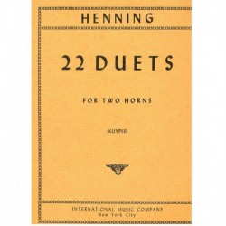 Henning 22 Dúos (2 Trompas)