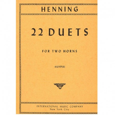 Henning. 22 Dúos (2 Trompas). IMC