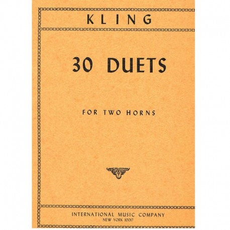 Kling, Henri. 30 Dúos (2 Trompas). IMC