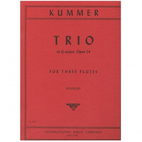 Kummer, Kaspar. Trío en SOL Mayor Op.24 (3 Flautas). IMC