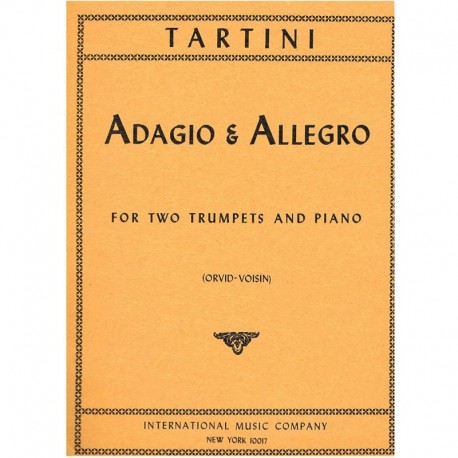 Tartini, Giuseppe. Adagio y Allegro (2 Trompetas y Piano). IMC