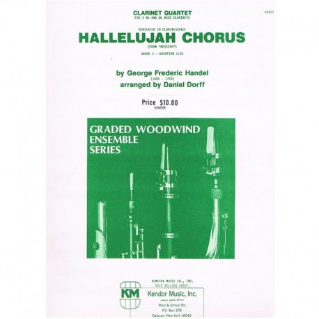 Haendel, G.F. Hallelujah (3 Clarinetes SIb y Clarinete Bajo). Kendor Music)