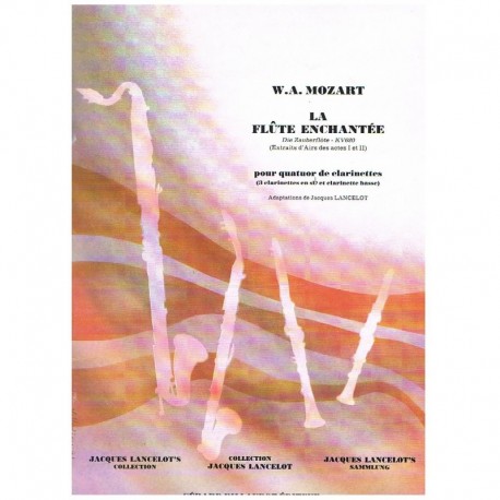 Mozart, W.A. La Flauta Mágica (4 Clarinetes). Billaudot