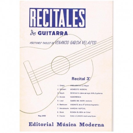 Garcia Velas Recitales de Guitarra Vol.3