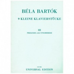 Bartok, Bela.  9 Pequeñas...