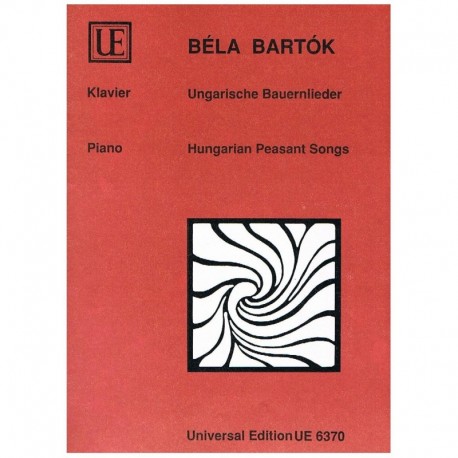 Bartok, Bela. 15 Canciones Campesinas Húngaras (Piano). Universal Edition