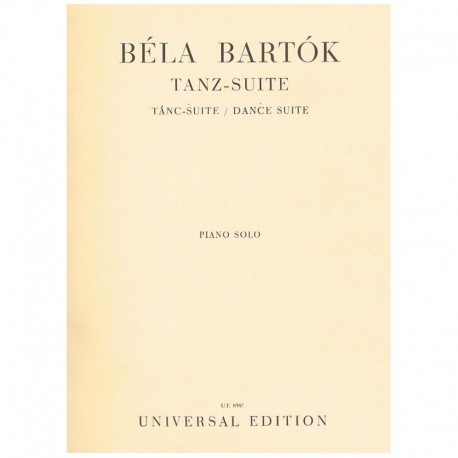 Bartok, Bela. Dance Suite (Piano). Universal Edition