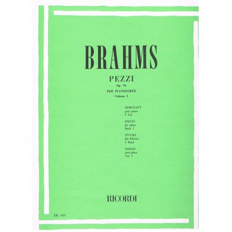 Brahms. Piezas Vol.1 Op.76
