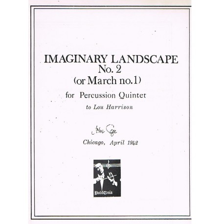 Harrison, Lou. Imaginary Landscape Nº2 (Quinteto Percusión). Peters