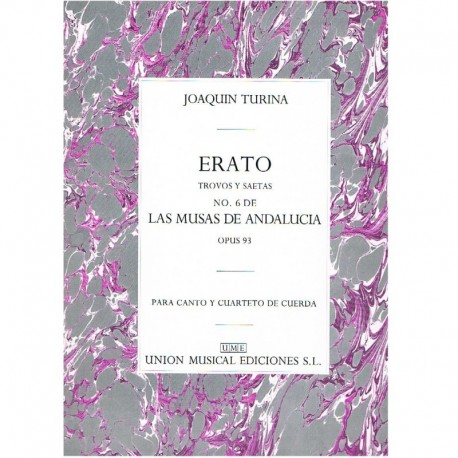 Turina. Erato. Las Musas de Andalucía Op.93 Nº6 (Canto y Cuarteto de Cuerda). UME