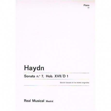 Haydn, Joseph. Sonata Nº7 Hob.XVII/D1 (Piano). Real Musical