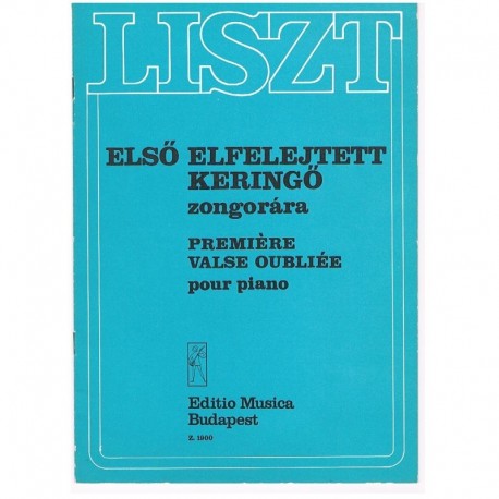 Liszt, Franz. Primer Vals Obligado (Piano). Editio Música Budapest