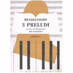 Mendelssohn. 3 Preludios...