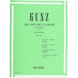 Kunz 200 Pequeños Canones...