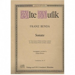 Benda, Franz. Sonata para...