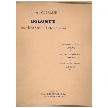 Clerisse, Ro Eglogue (Flauta y Piano)