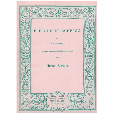 Busser, Henr Preludio y Scherzo (Flauta y Piano)