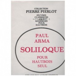 Arma, Paul. Soliloque (Oboe...