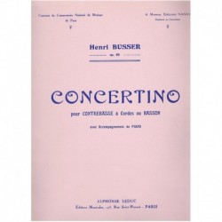 Busser, Henri. Concertino...
